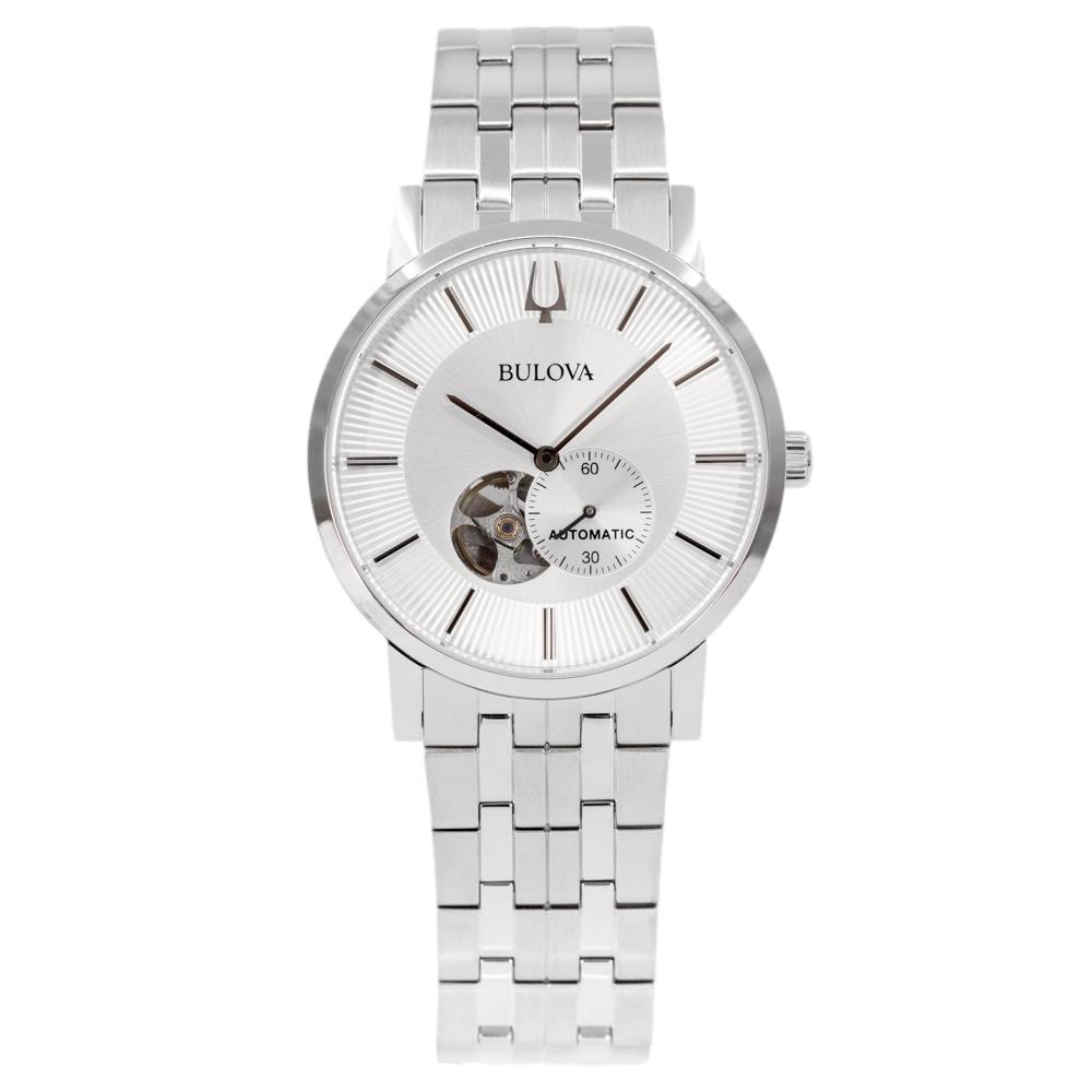 Bulova Herrenuhr 96A238 Sutton Silbernes Zifferblatt