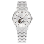 Bulova Herrenuhr 96A238 Sutton Silbernes Zifferblatt