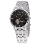 Bulova Herren 96A239 American Clipper schwarzes Zifferblatt Uhr