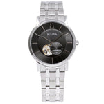 Bulova Herren 96A239 American Clipper schwarzes Zifferblatt Uhr