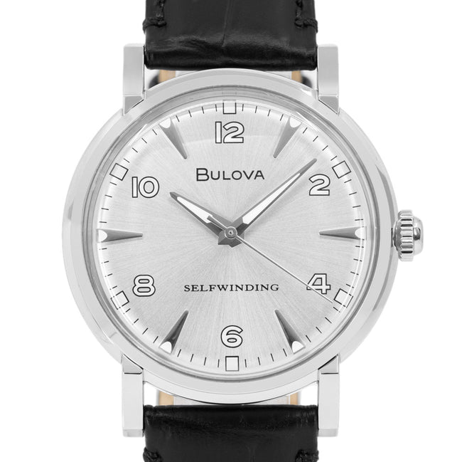 Bulova Damen 96A244 amerikanischen Clipper Silber Zifferblatt Uhr