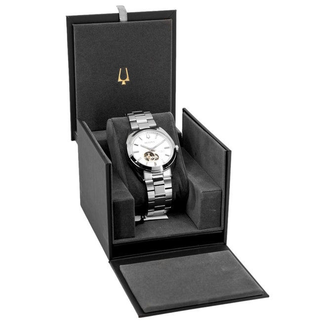 Bulova Men's 96A274 Suveyor Mecha Silver Dial Watch