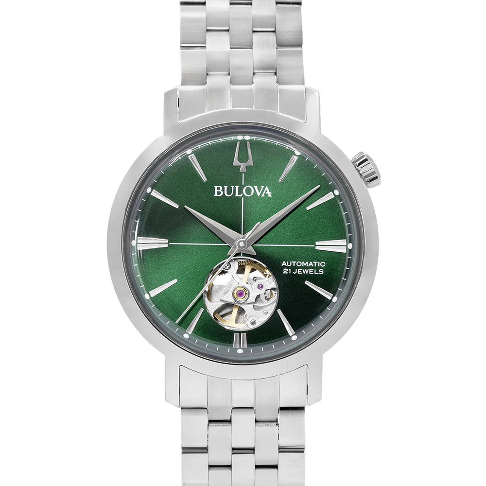 Bulova Men's 96A319 Aerojet 38mm Green Dial Automatic