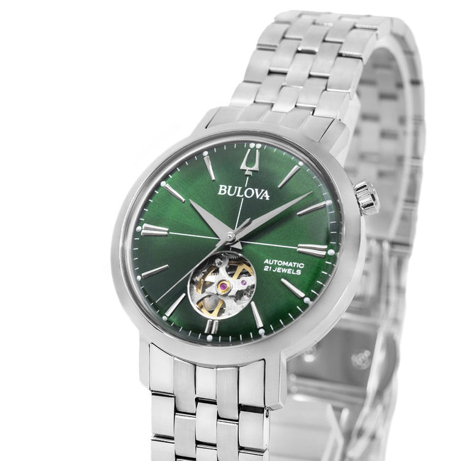 Bulova Men's 96A319 Aerojet 38mm Green Dial Automatic