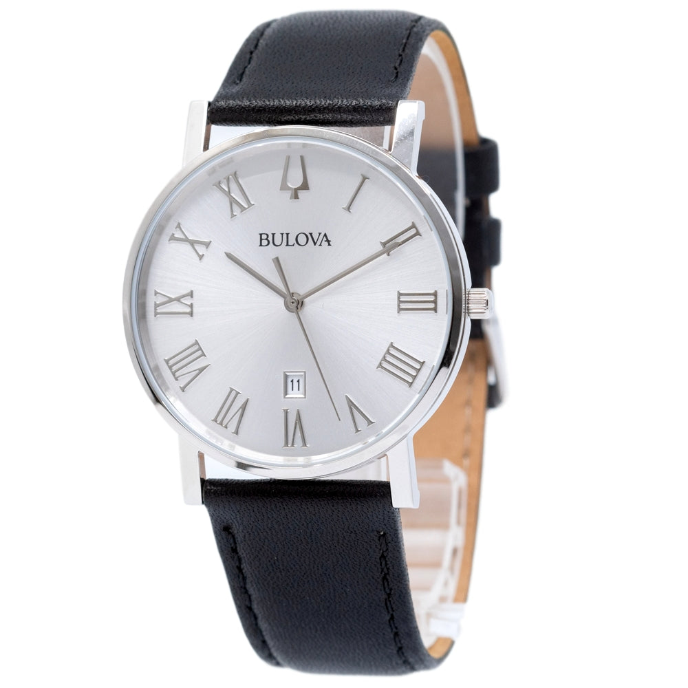 Bulova Herren 96B312 American Clipper Silber Zifferblatt Uhr