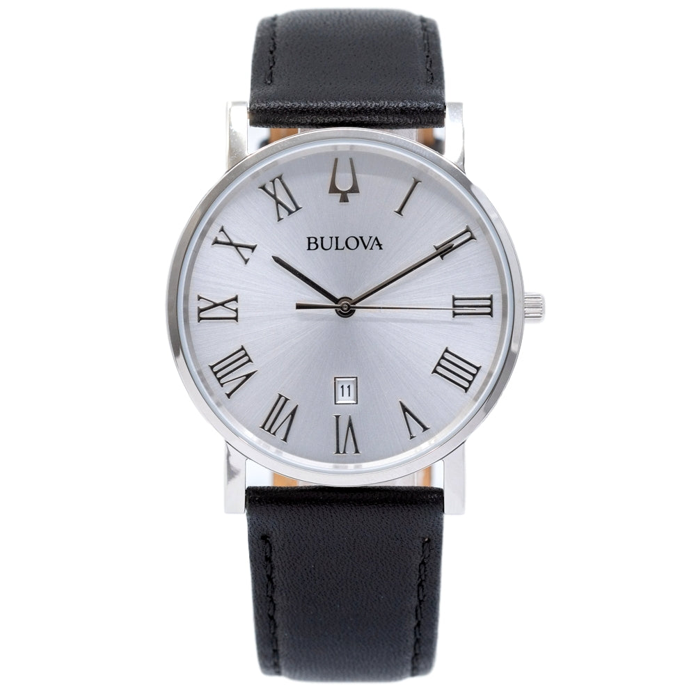 Bulova Herren 96B312 American Clipper Silber Zifferblatt Uhr