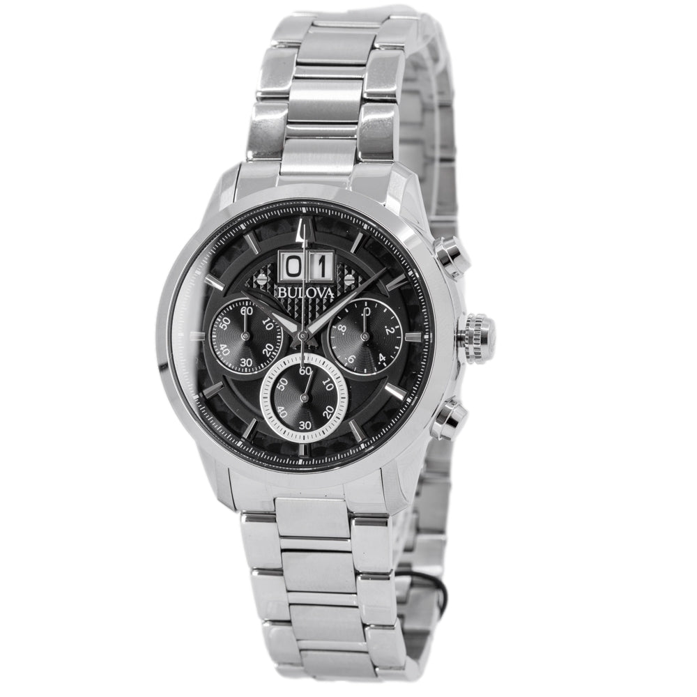 Bulova Herrenuhr 96B319 Sutton Chronograph Großes Datum