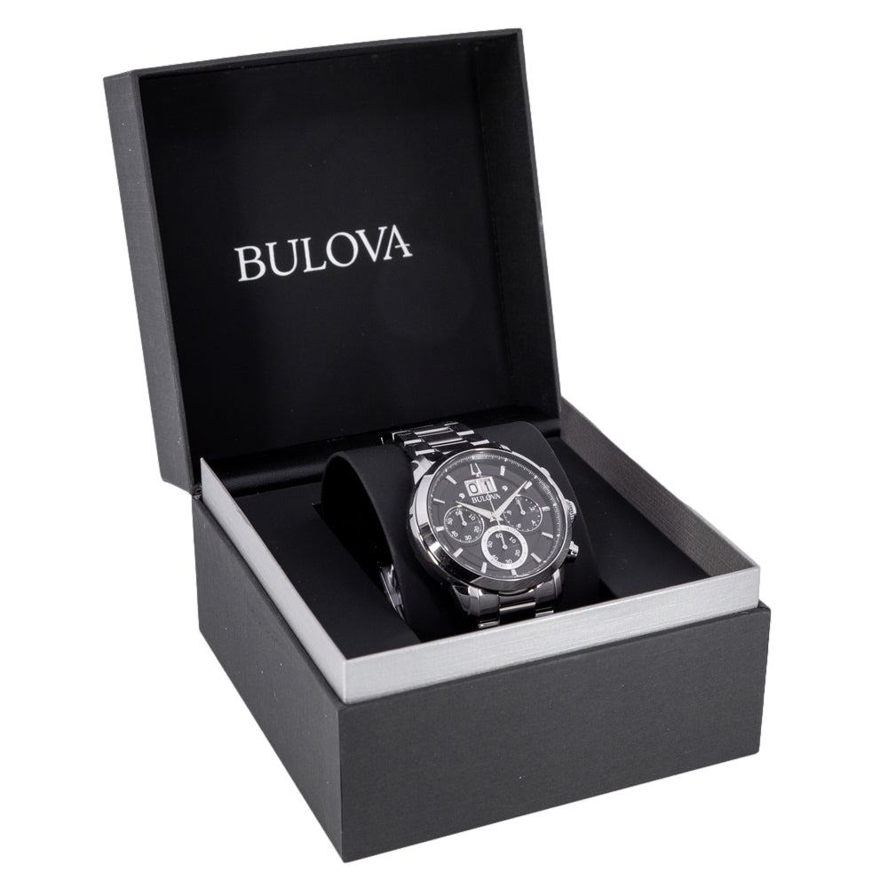 Bulova Herrenuhr 96B319 Sutton Chronograph Großes Datum
