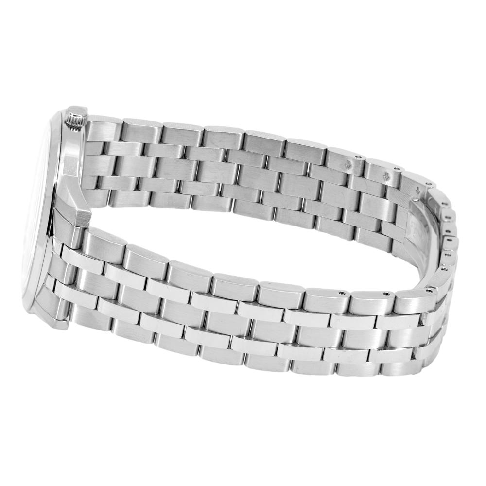 Bulova Herrenuhr 96B338 Sutton Silber-Ton blaues Zifferblatt