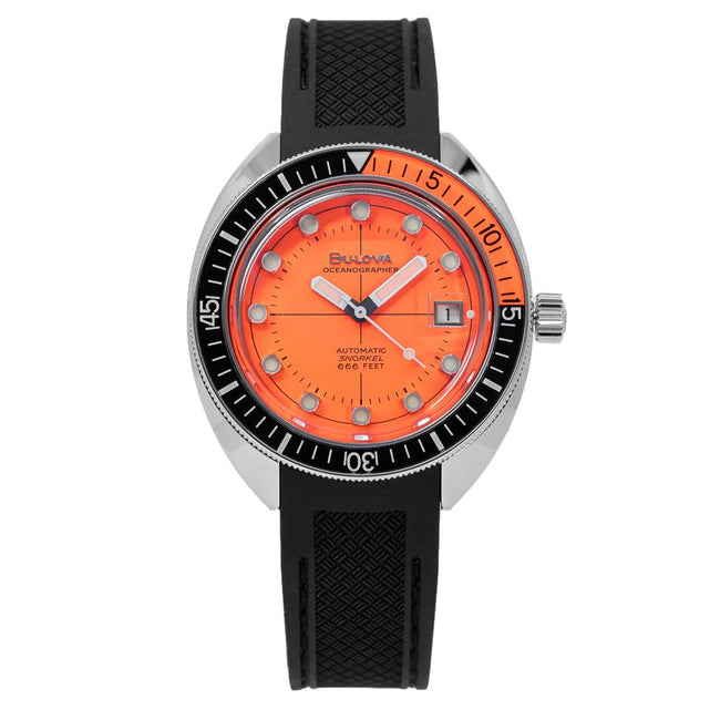 Bulova Herrenuhr 96B350 Archiv Orange Zifferblatt