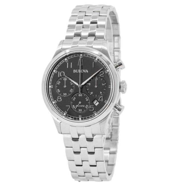 Bulova Herren 96B357 Precisionist Chrono schwarzes Zifferblatt Uhr