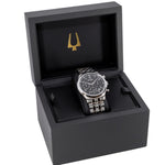 Bulova Herren 96B357 Precisionist Chrono schwarzes Zifferblatt Uhr