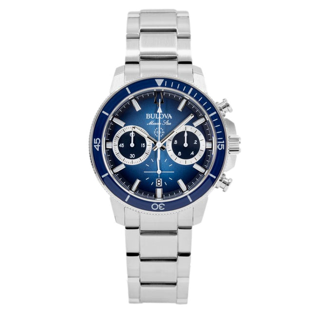 Bulova Men's 96B380 Marin Star Chrono Blue Dial Watch
