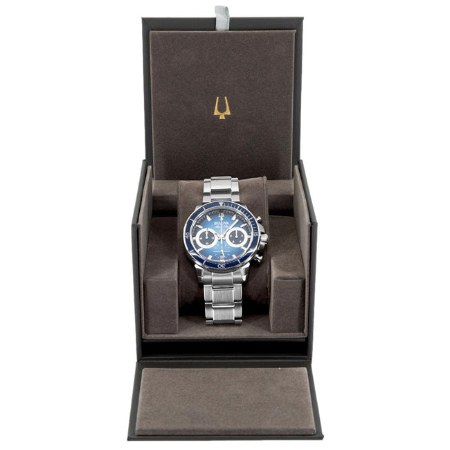 Bulova Men's 96B380 Marin Star Chrono Blue Dial Watch