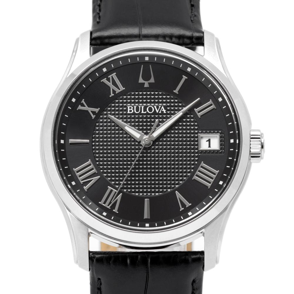 Bulova Men's 96B390 Wilton Black Dial Quartz Watch