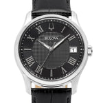 Bulova Men's 96B390 Wilton Black Dial Quartz Watch