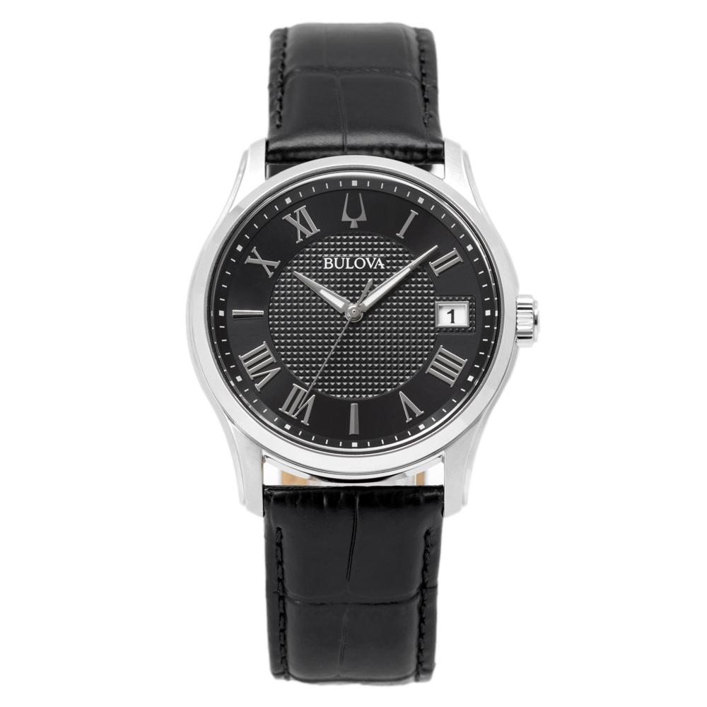 Bulova Men's 96B390 Wilton Black Dial Quartz Watch