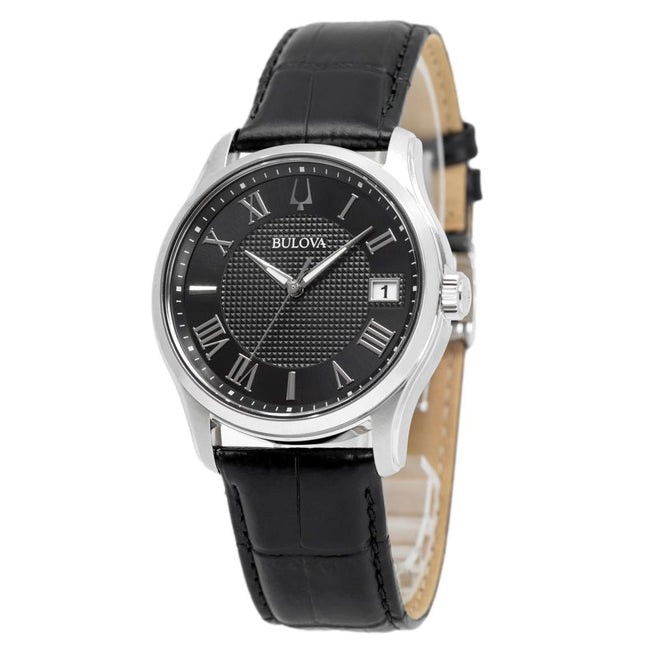 Bulova Men's 96B390 Wilton Black Dial Quartz Watch