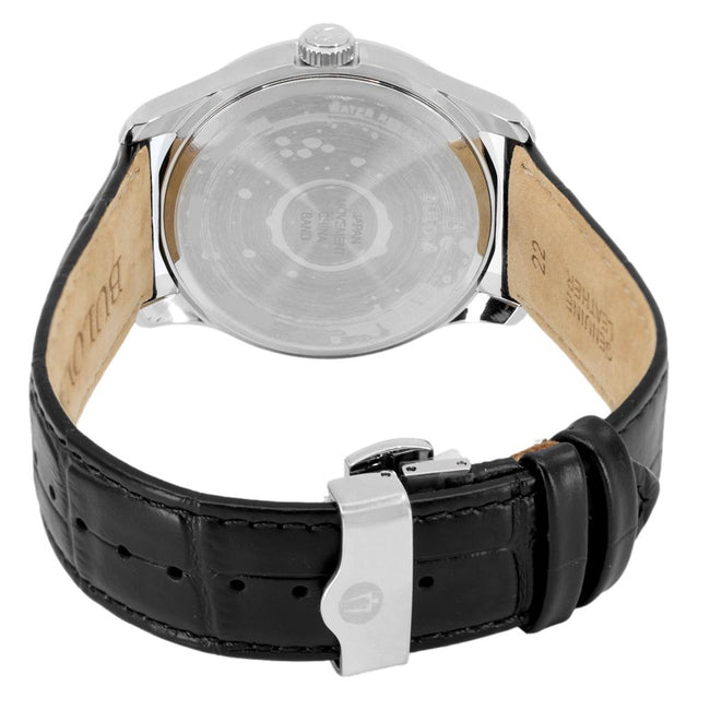 Bulova Men's 96B390 Wilton Black Dial Quartz Watch