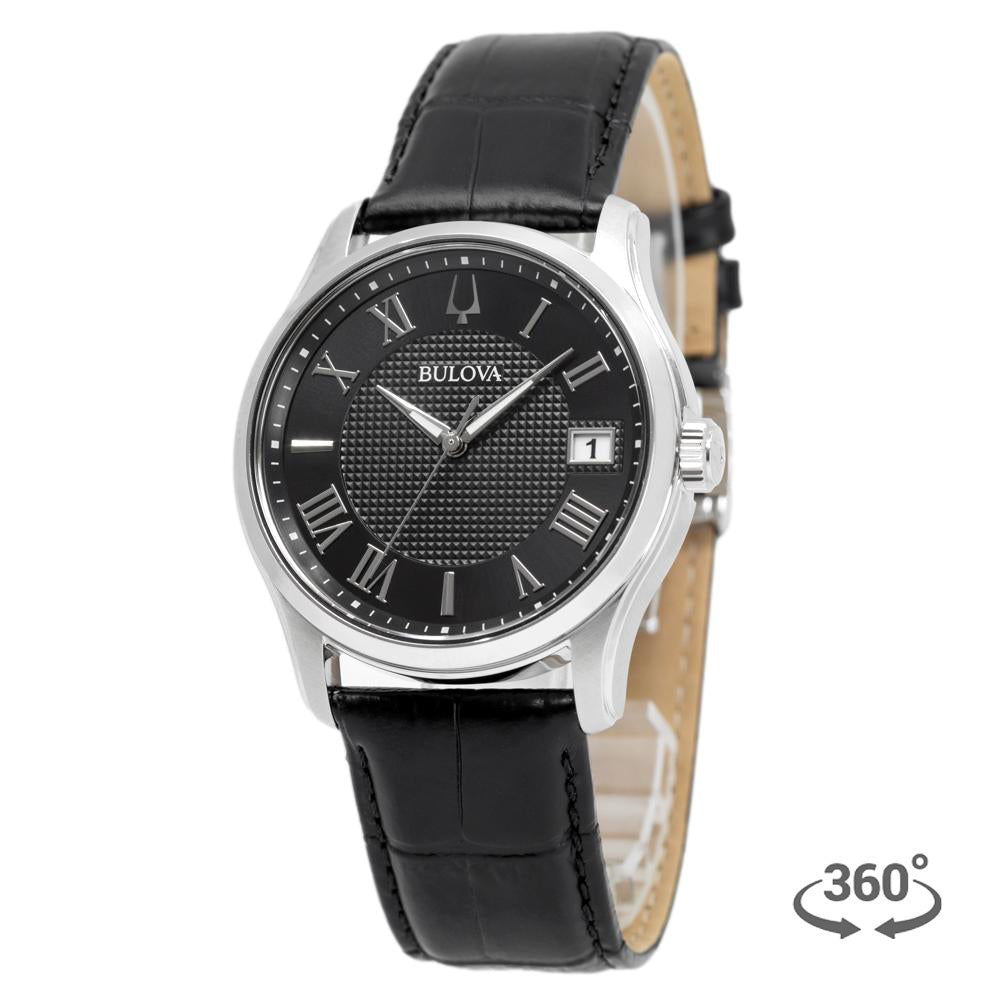 Bulova Men's 96B390 Wilton Black Dial Quartz Watch