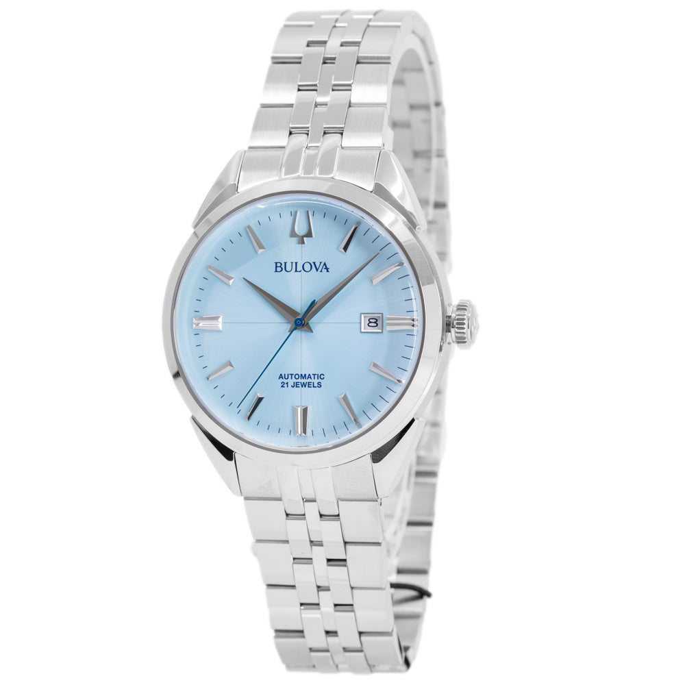 Bulova Men's 96B423 Sutton 41mm Ice Blue Dial Automatic