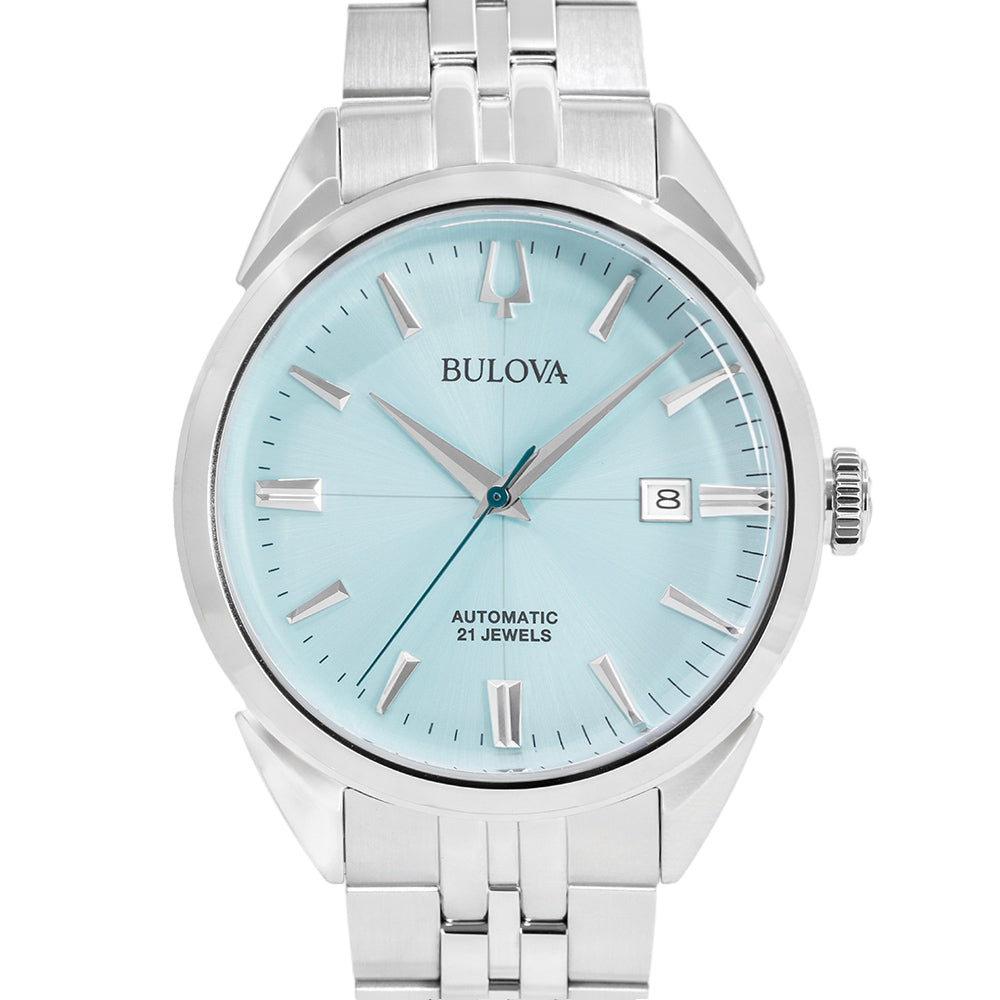 Bulova Men's 96B423 Sutton 41mm Ice Blue Dial Automatic
