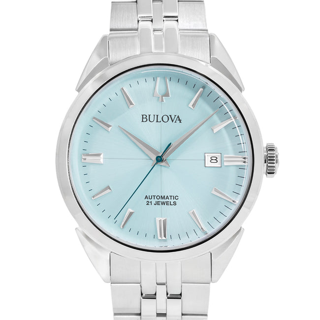 Bulova Men's 96B423 Sutton 41mm Ice Blue Dial Automatic