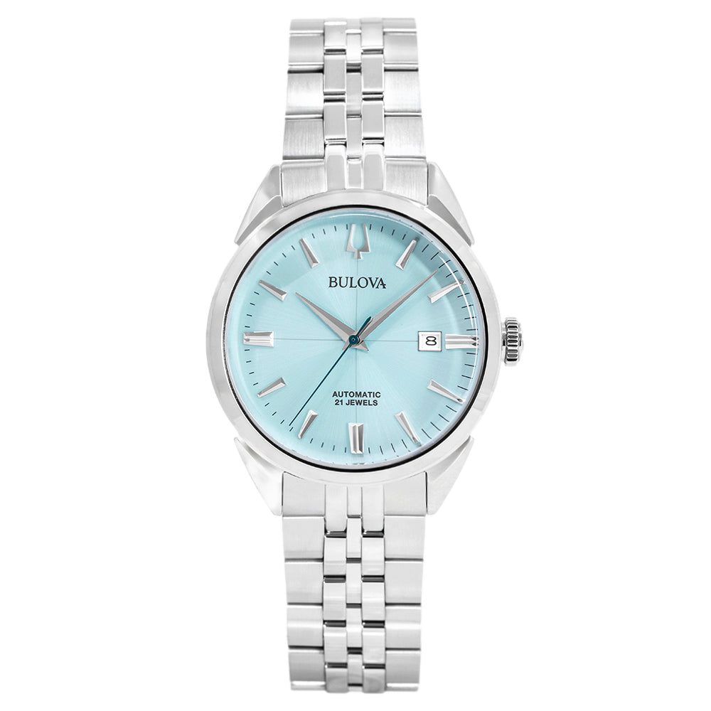 Bulova Men's 96B423 Sutton 41mm Ice Blue Dial Automatic