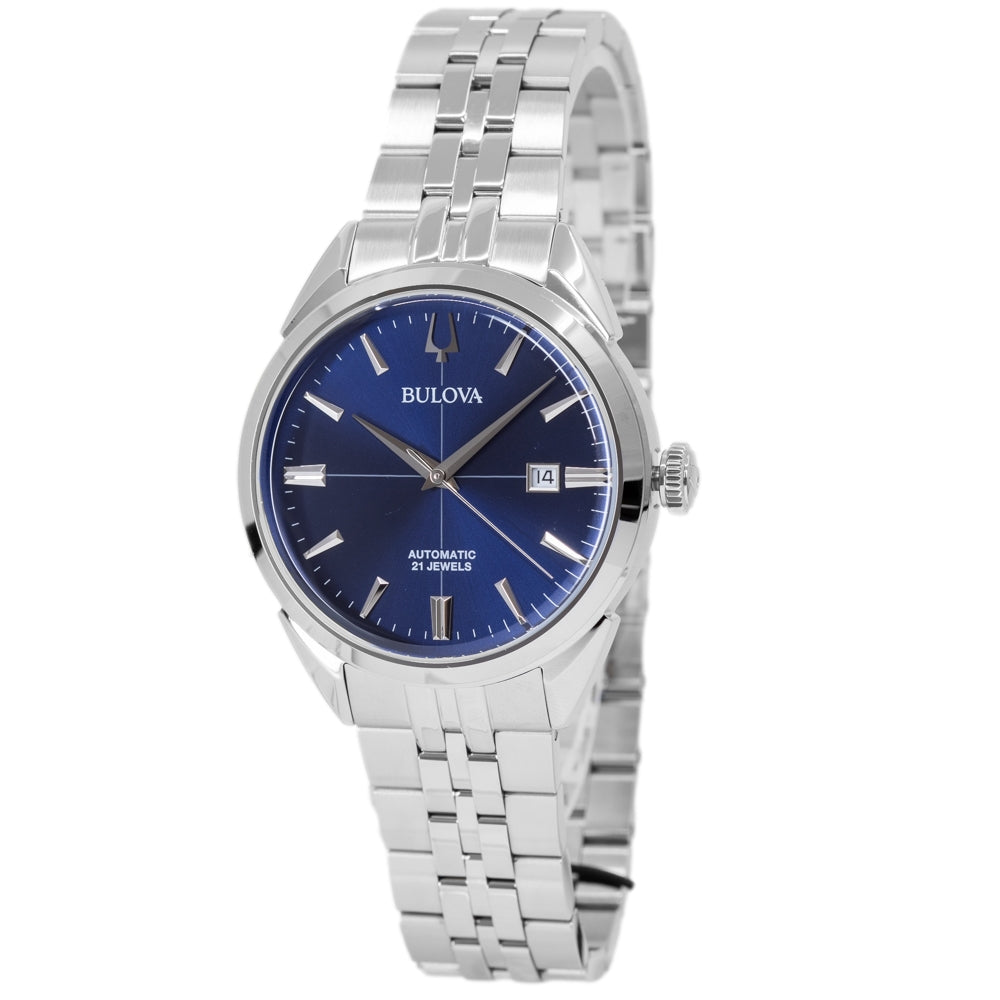 Bulova Men's 96B425 Sutton 41mm Blue Dial Automatic