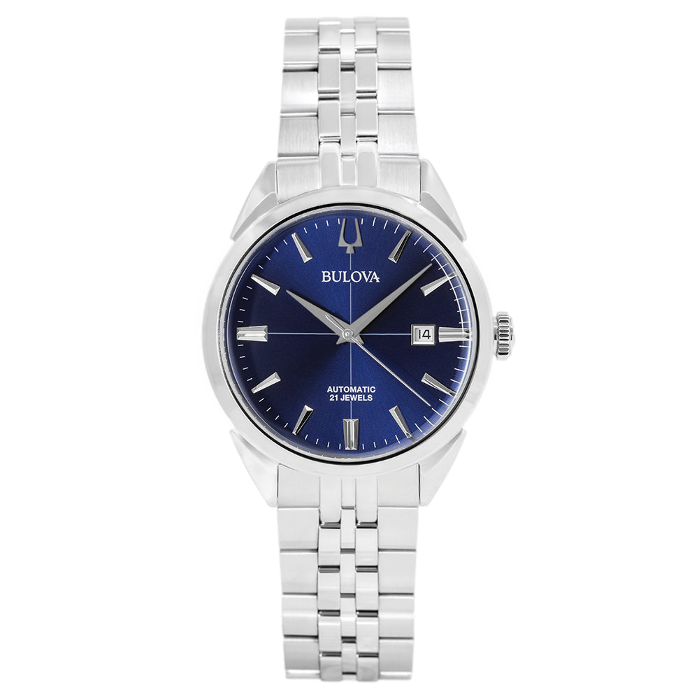 Bulova Men's 96B425 Sutton 41mm Blue Dial Automatic