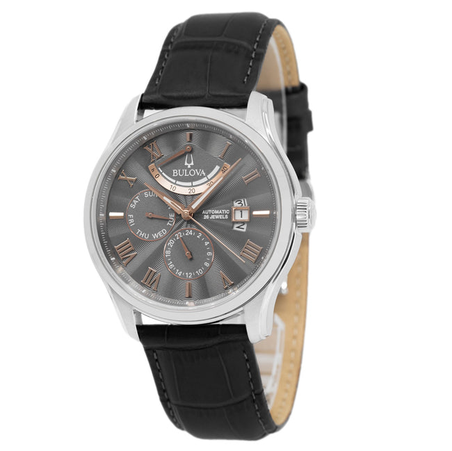 Bulova Herrenuhr 96C143 Klassisch Wilton Graues Zifferblatt