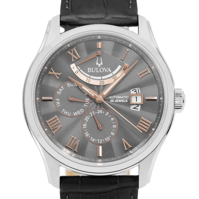 Bulova Herrenuhr 96C143 Klassisch Wilton Graues Zifferblatt
