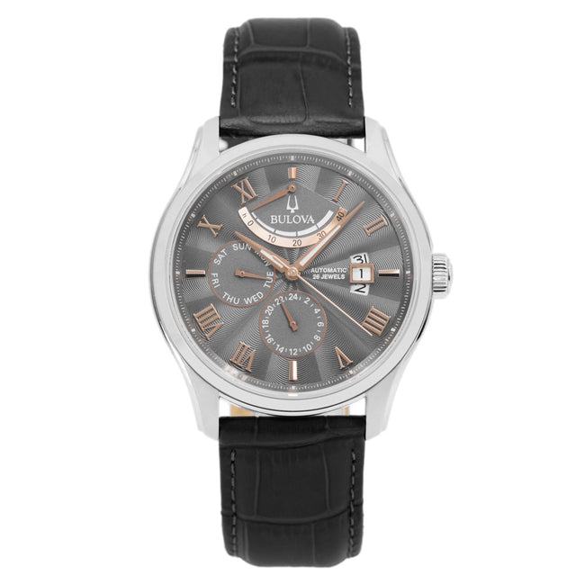 Bulova Herrenuhr 96C143 Klassisch Wilton Graues Zifferblatt