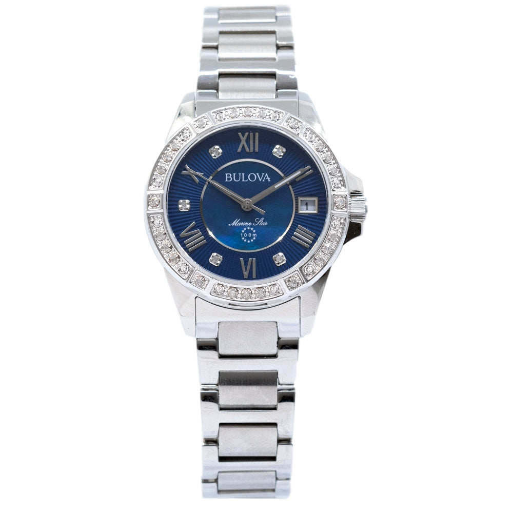 Bulova Ladies 96R215 Marine Star Midnight Blue Watch