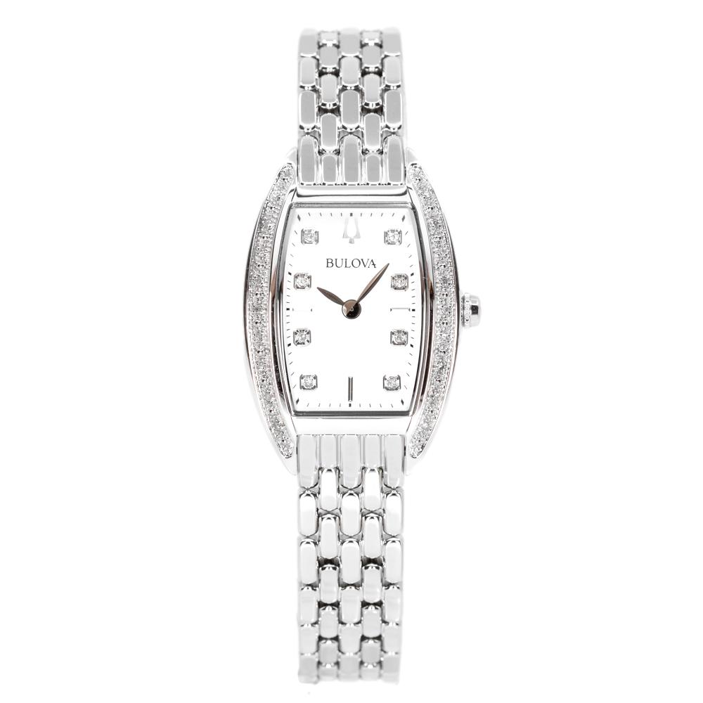 Bulova Ladies 96R244 Diamonds White Dial Quartz