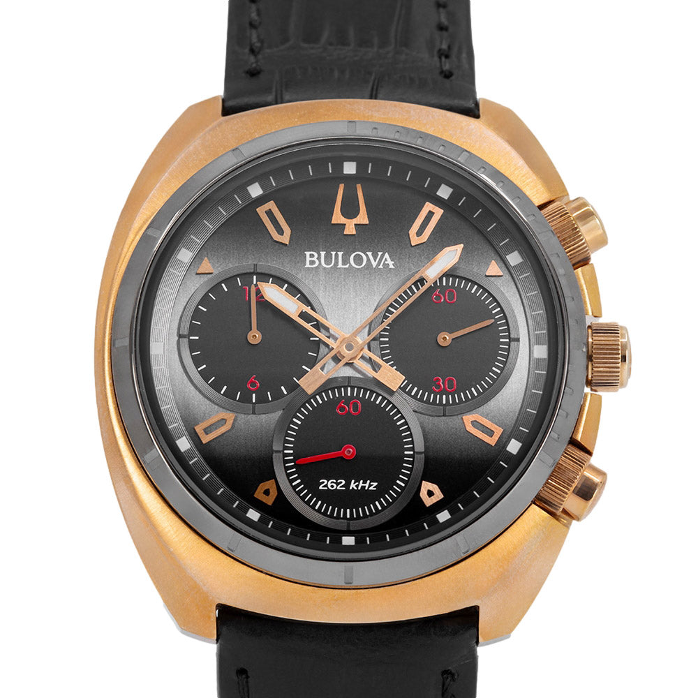 Bulova Men's 98A156 Curv Rose Gold 43mm Quartz Chronograph