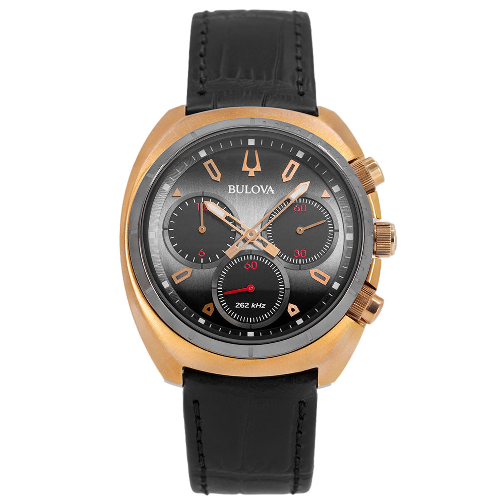 Bulova Men's 98A156 Curv Rose Gold 43mm Quartz Chronograph