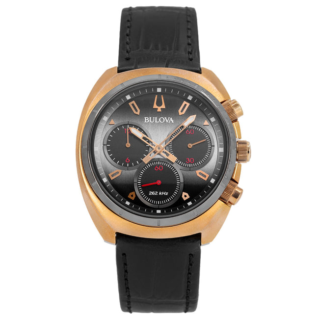 Bulova Men's 98A156 Curv Rose Gold 43mm Quartz Chronograph