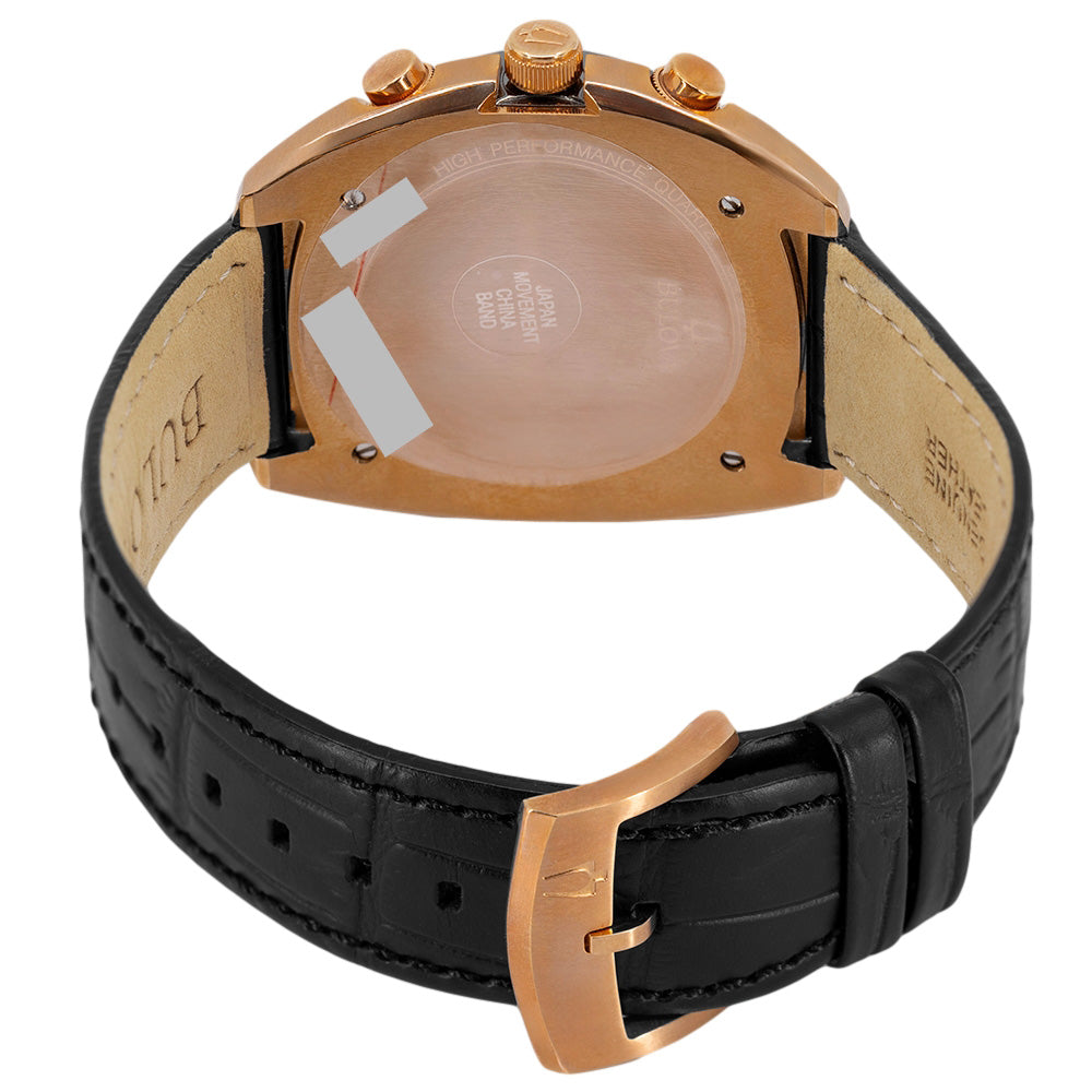 Bulova Men's 98A156 Curv Rose Gold 43mm Quartz Chronograph