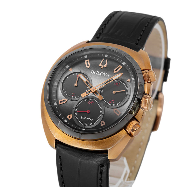 Bulova Men's 98A156 Curv Rose Gold 43mm Quartz Chronograph