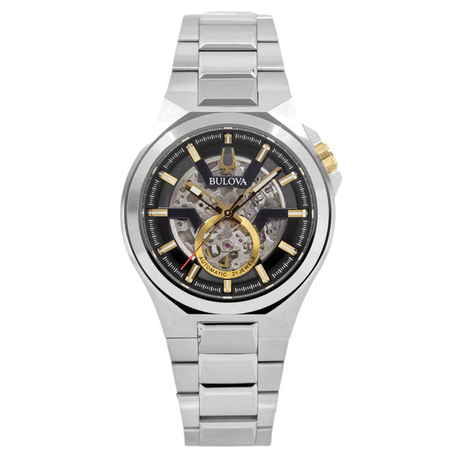 Bulova Men's 98A224 Black-Skeleton Dial Automatic