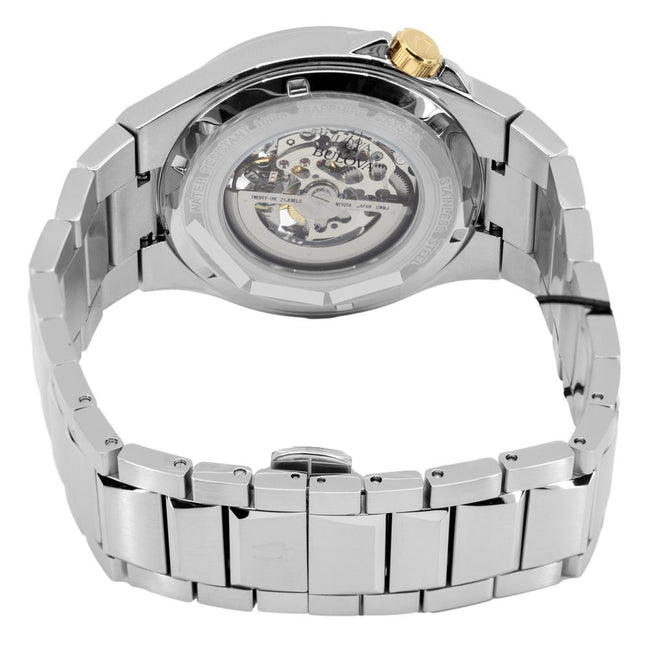 Bulova Herren 98A224 Schwarz-Skelett Zifferblatt Automatikuhr