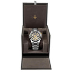 Bulova Herren 98A224 Schwarz-Skelett Zifferblatt Automatikuhr
