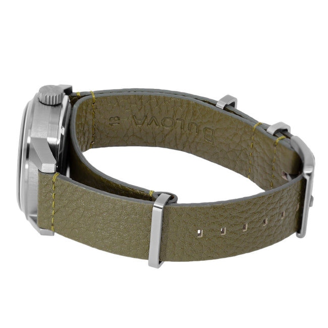 Bulova Herrenuhr 98A255 Hack Schwarzes Zifferblatt