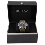 Bulova Herrenuhr 98A255 Hack Schwarzes Zifferblatt