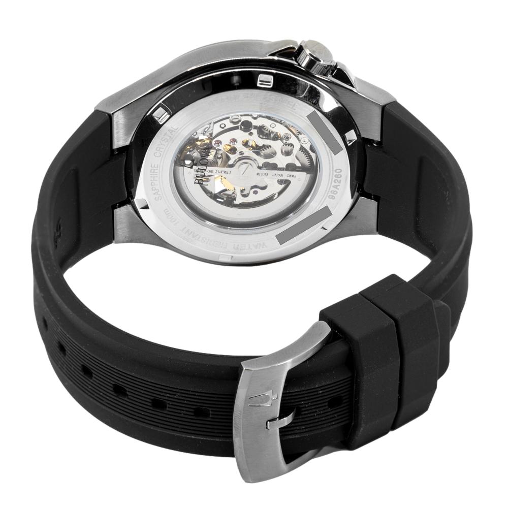 Bulova Men's 98A260 Black-Skeleton Dial Automatic