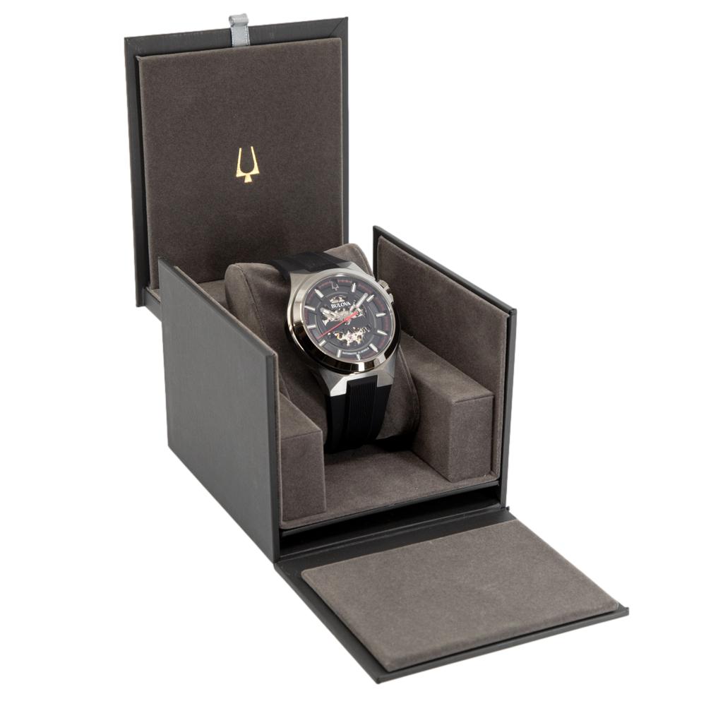 Bulova Men's 98A260 Black-Skeleton Dial Automatic