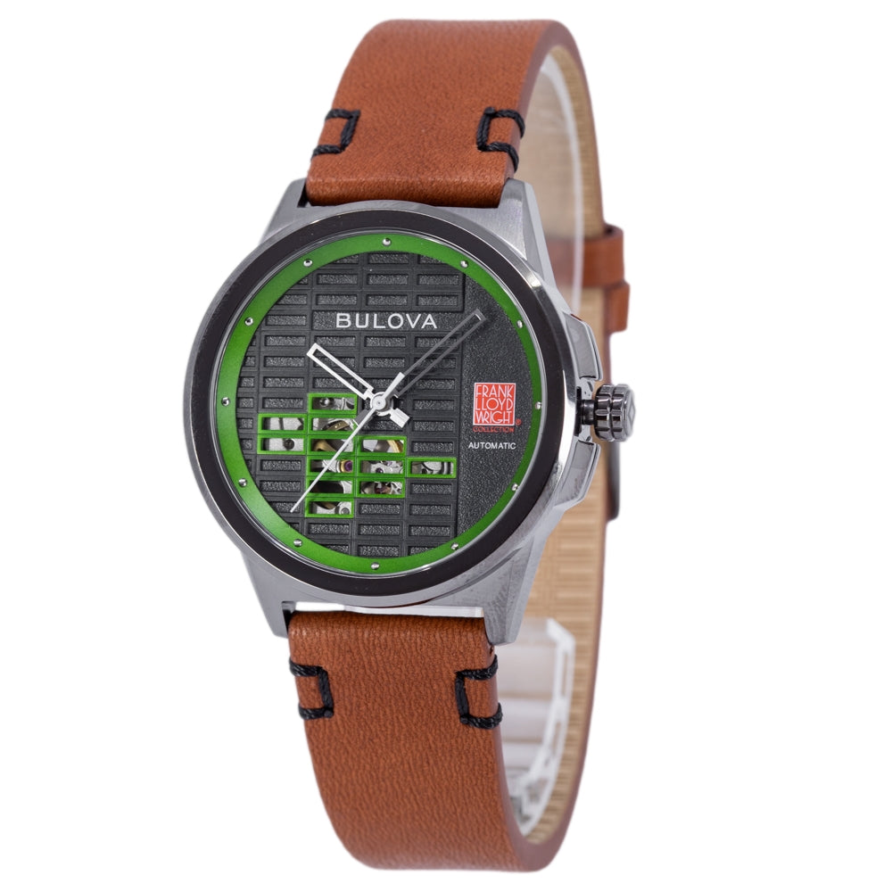 Bulova 98A330 Frank Lloyd Wright Kalil House Auto Ltd. Ed.