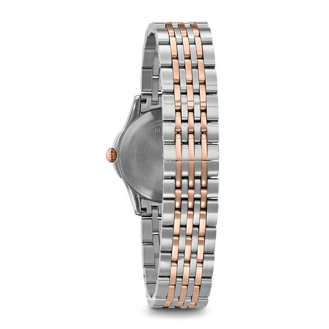 Bulova Damen 98M125 Weiß Perlmutt Zifferblatt Uhr