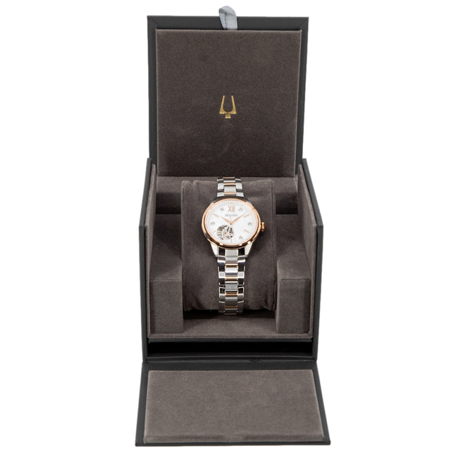 Bulova Herrenuhr 98P170 MOP Zifferblatt Diamanten